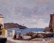 The Bay of Villefranche, the Port - 尤金·布丹